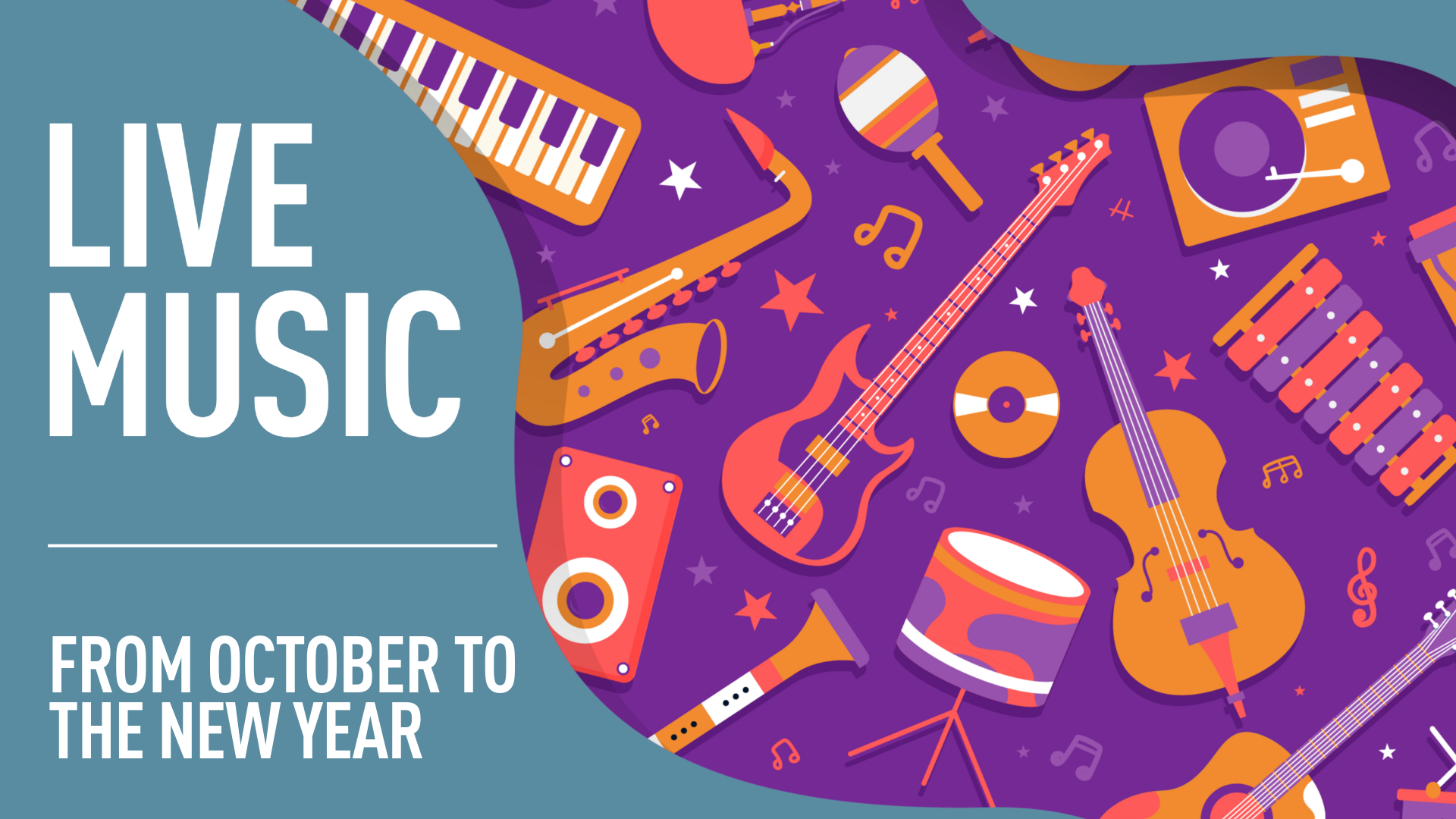 Live music from October to the new year